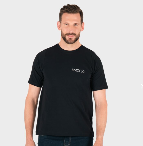 Knox - Black Illusion Strip Tee Shirt