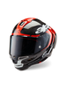 Black/Carbon Bright Red/White Glossy Makina moto 
lebanon 
alpinestars 
full face helmet