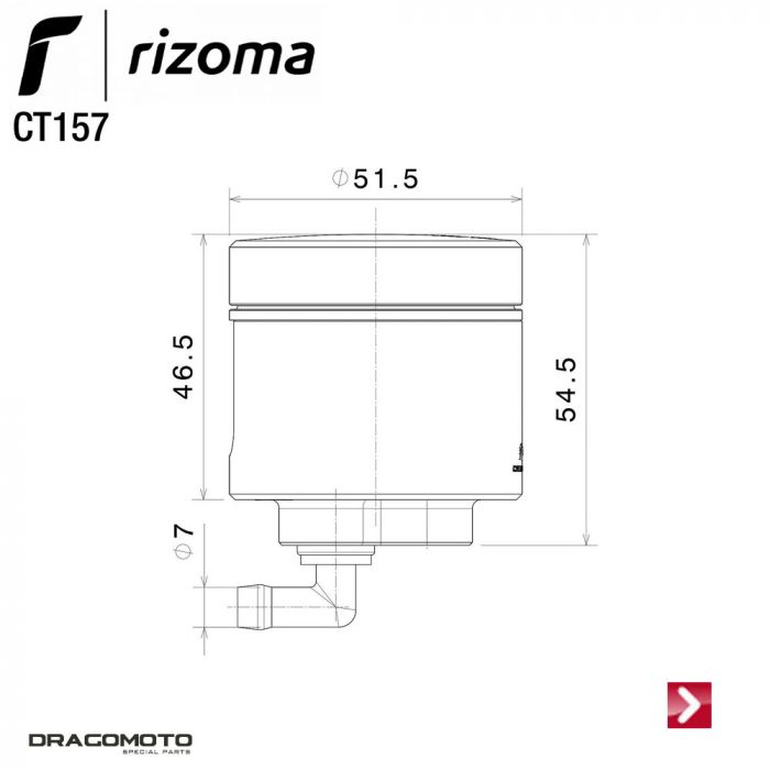 CT157BS Front Brake Fluid Res. - MAKINA MOTO