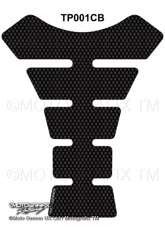 Motografix - Universal Plain Motorcycle Tank Pad Protector 3D Gel